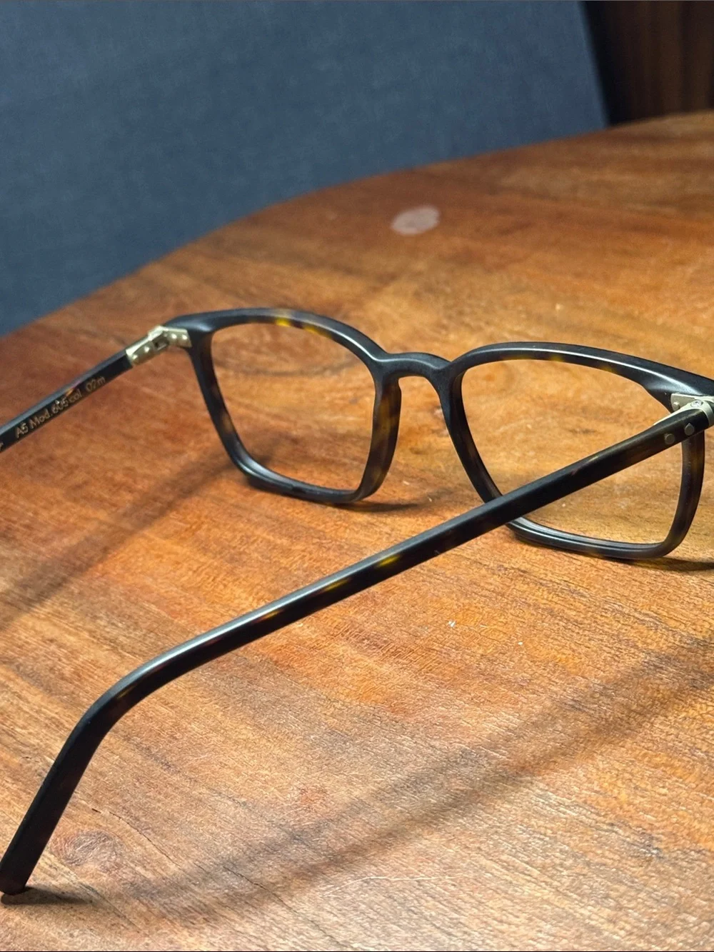 LUNOR , hand made in Germany Tortoiseshell Square-Angled Eyeglass Frames only